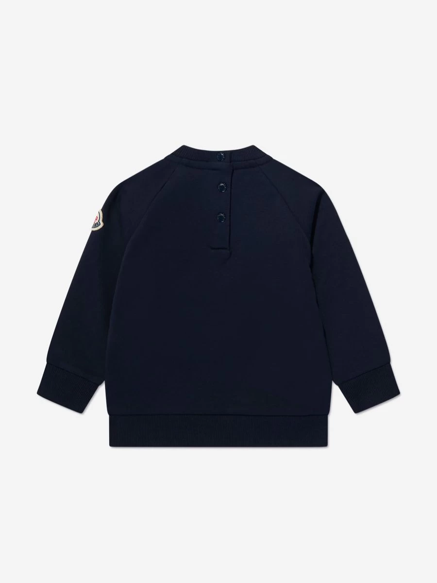 Moncler Enfant Baby Boys Navy Airplane Print Sweatshirt - Cute Plane Design Pullover