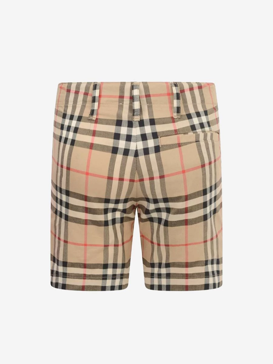 Burberry Boys Beige Vintage Check Cotton Shorts | Classic Kids' Shorts by Burberry Kids | Childsplay Clothing