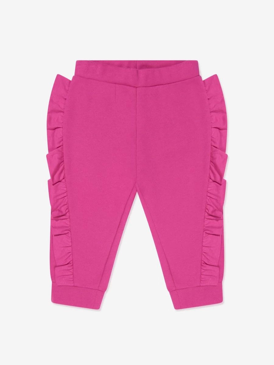 Balmain Baby Girls Ruffle Trim Sweatpants - Stylish & Comfortable Toddler Pants