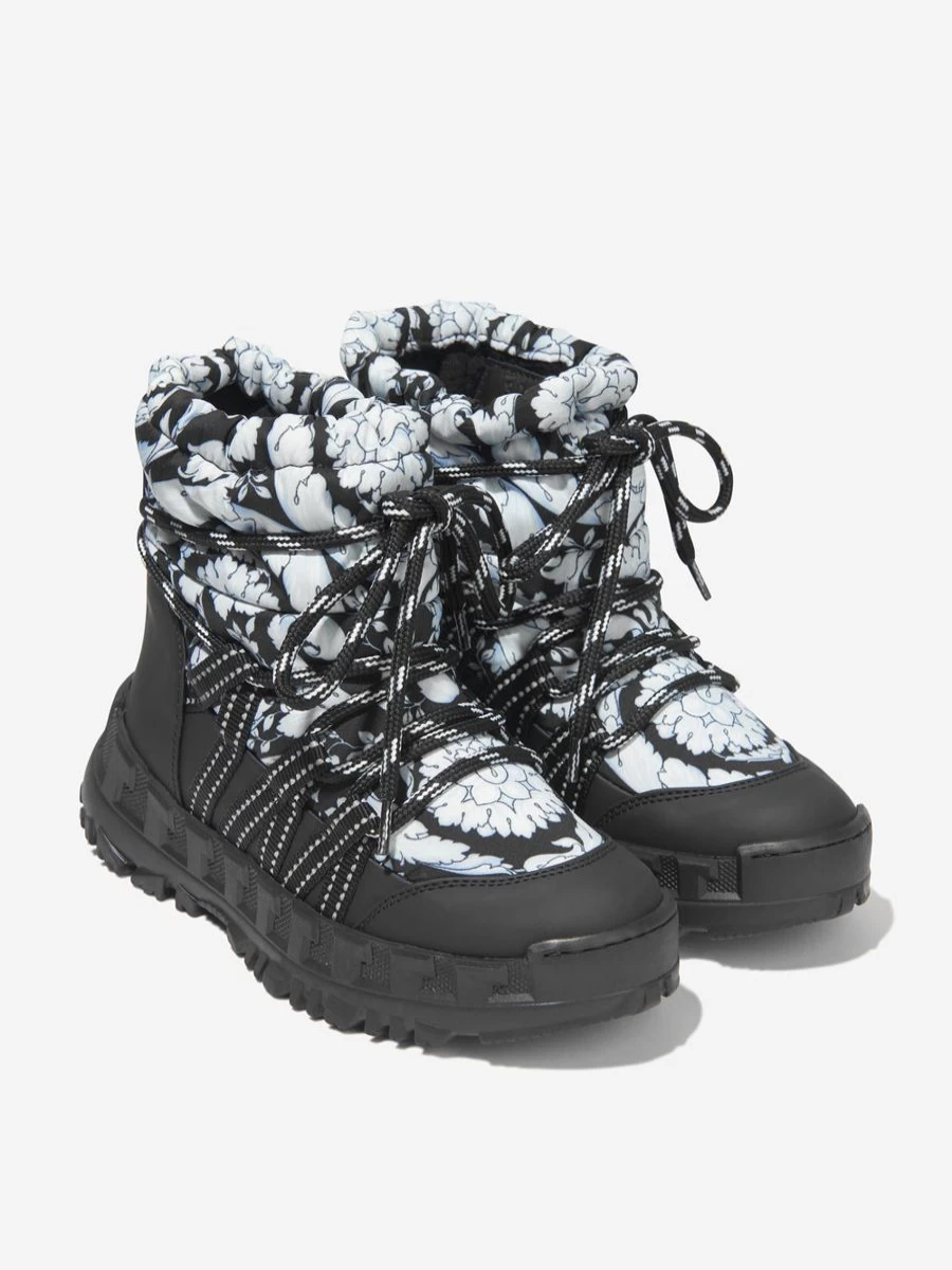 Versace Kids Barocco Snow Boots for Girls - Winter Fashion Booties by Childsplay Clothing