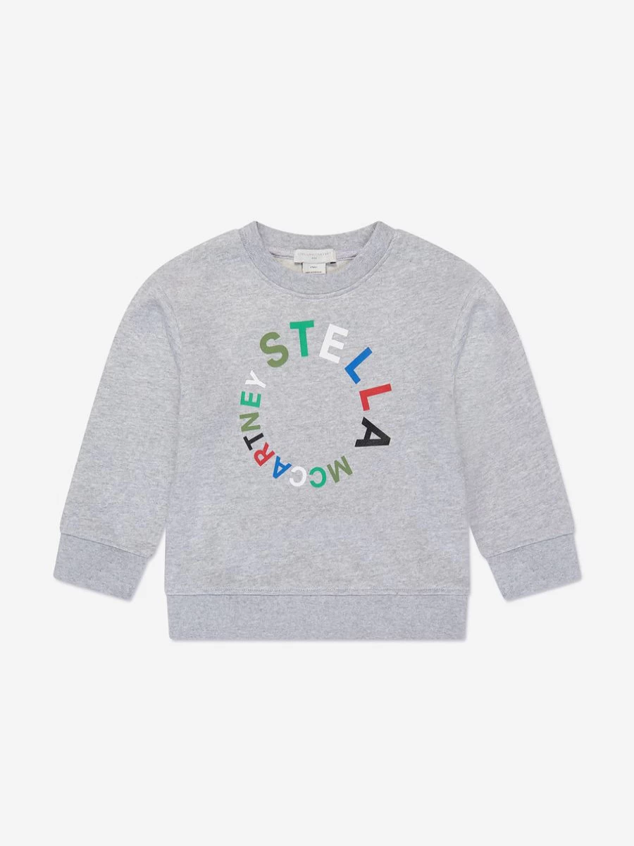 Stella McCartney Kids Boys Grey Logo Sweatshirt