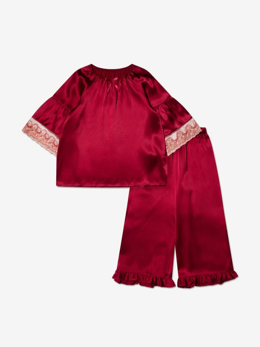 Amiki Teen Girls' Silk Leana Pajamas - Luxurious Sleepwear for Teens