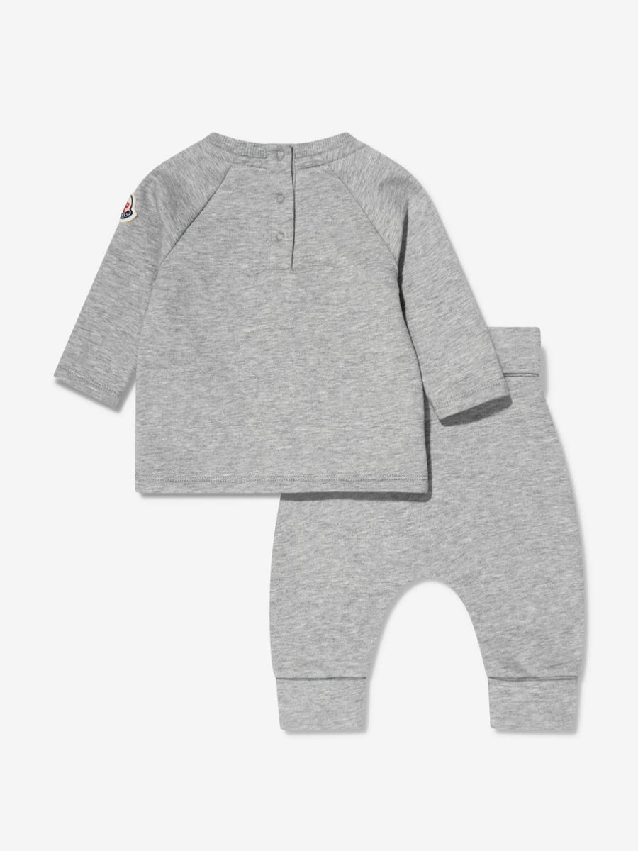 Moncler Enfant Baby Grey T-Shirt and Pants Set for Newborns & Infants