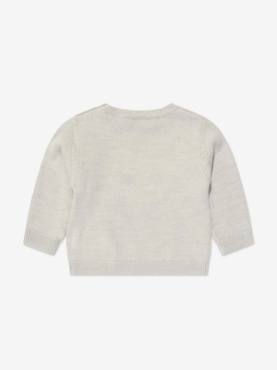 Bonpoint Grey Wool Jumper for Baby Girls – Soft & Stylish Almire Knit