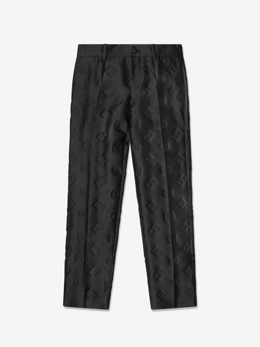 Dolce & Gabbana Kids Boys Black Formal Suit Pants for Children