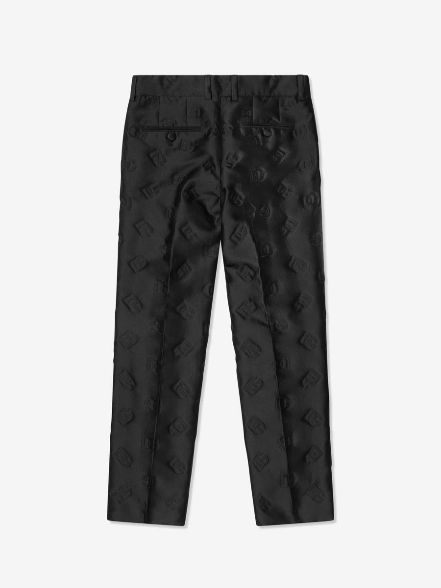Dolce & Gabbana Kids Boys Black Formal Suit Pants for Children