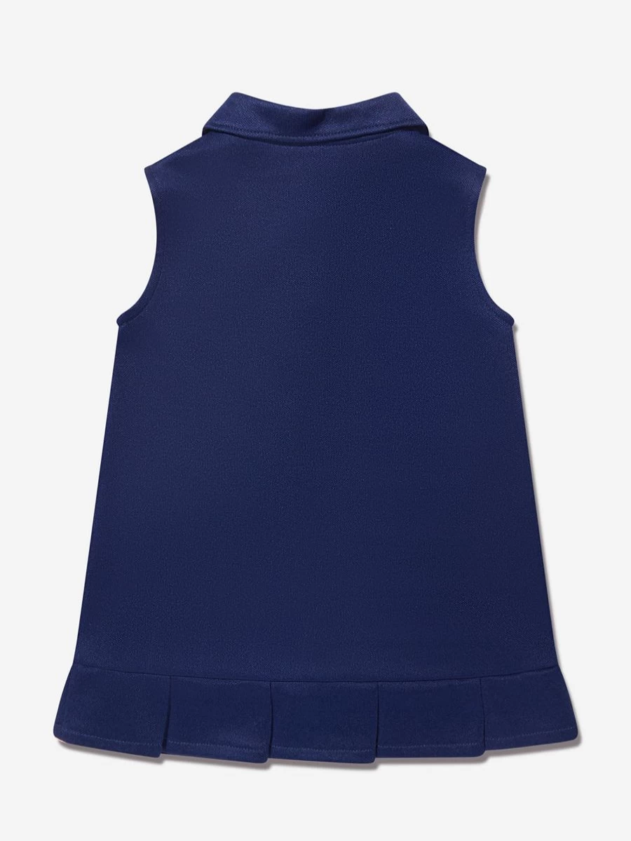Gucci Kids Baby Girls Navy Sleeveless Dress - Elegant Summer Outfit