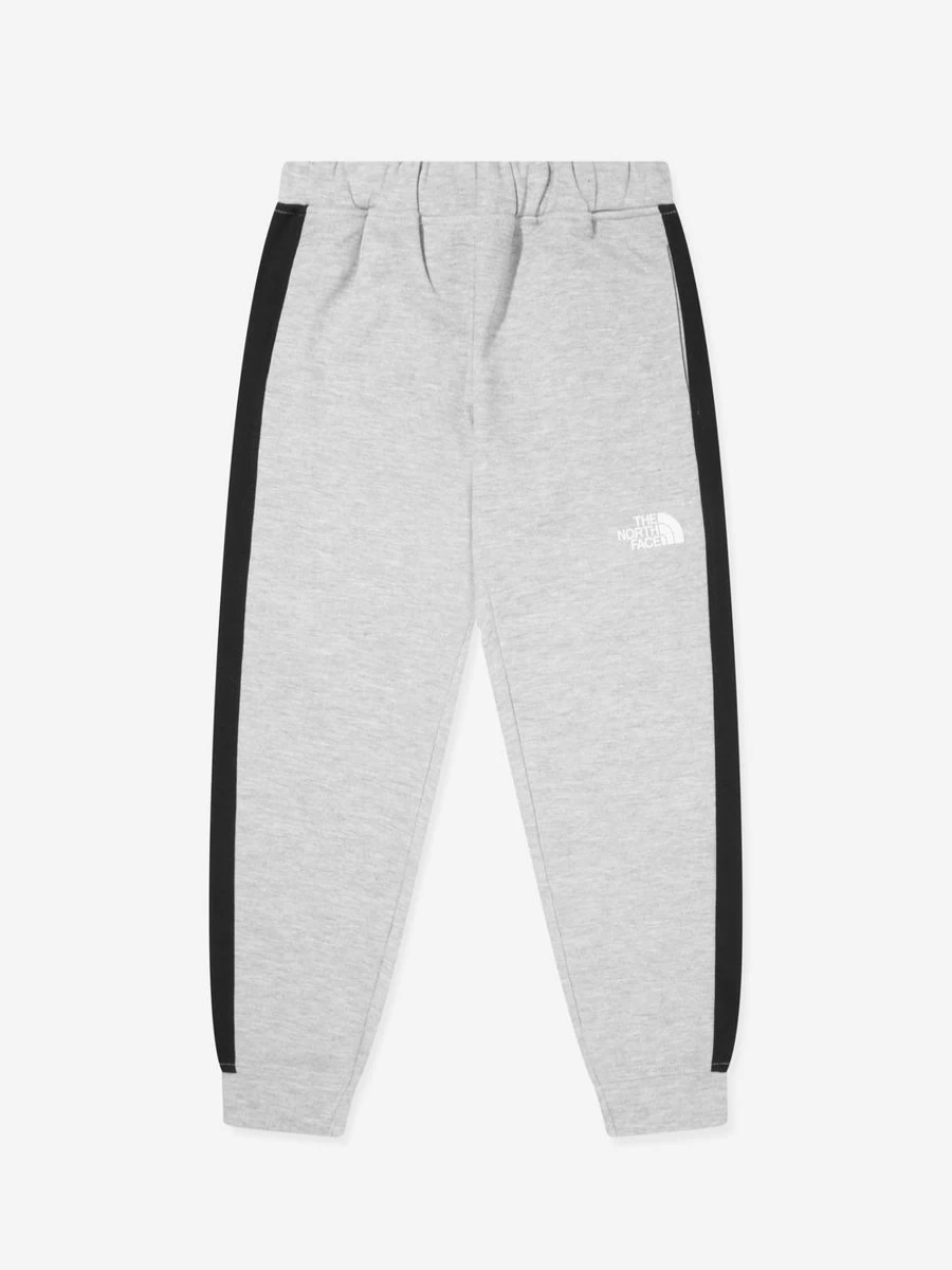 The North Face Boys' Grey Logo Joggers for Kids - Comfortable Athletic Pants