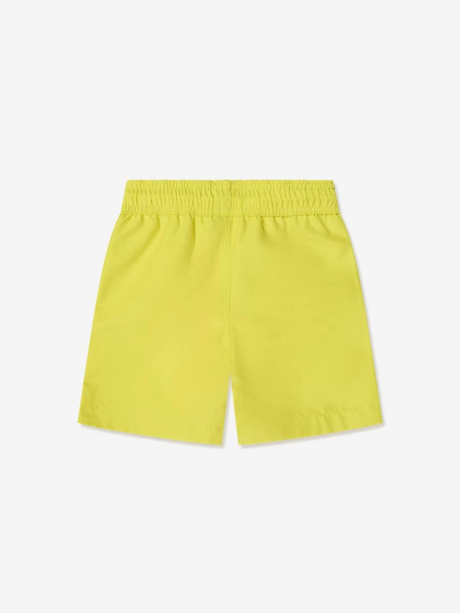 Timberland Boys' Quick-Dry Swim Shorts with Logo Detail in Lime Green for Active Kids