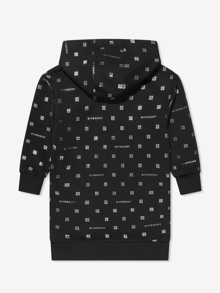 Givenchy Teen Girls Black 4G Logo Hooded Dress