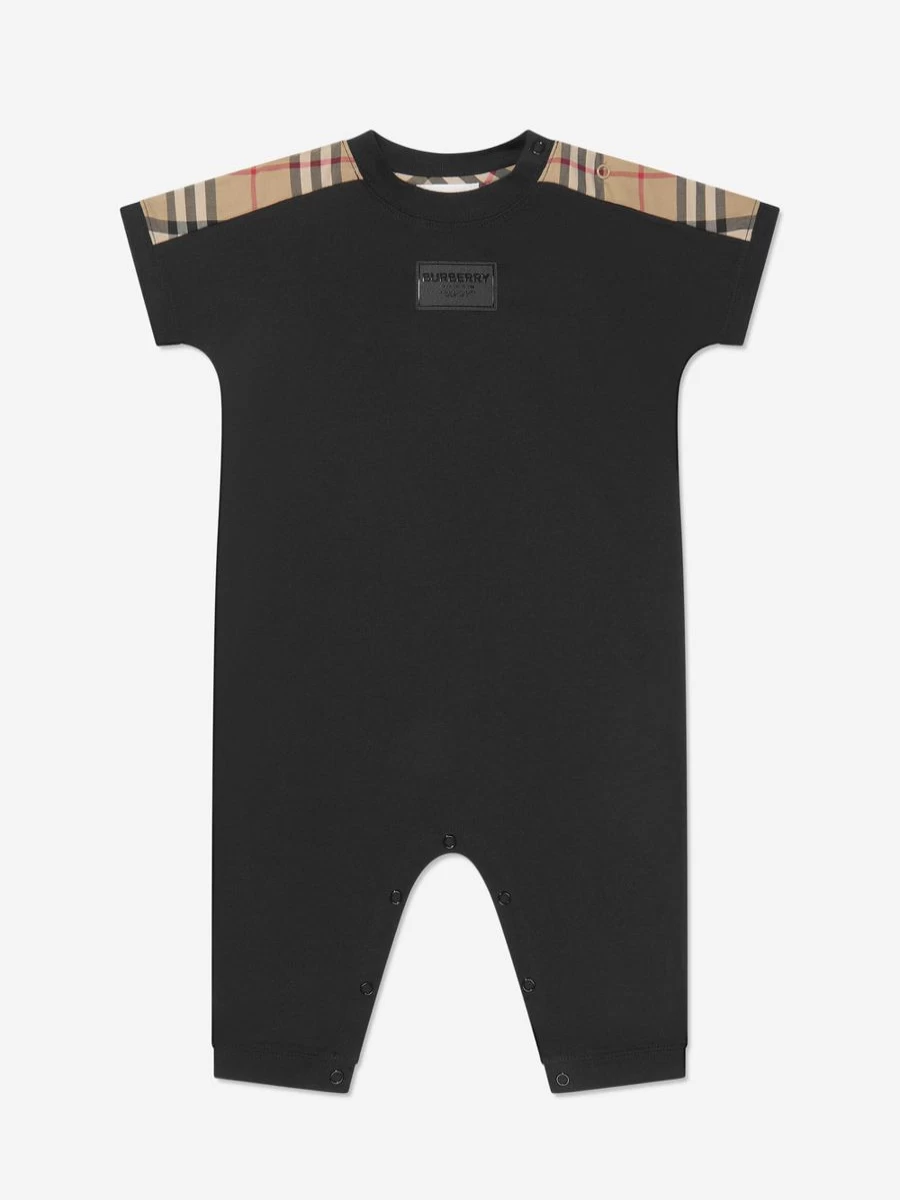 Burberry Kids Baby Girl Lennox Black Romper Set