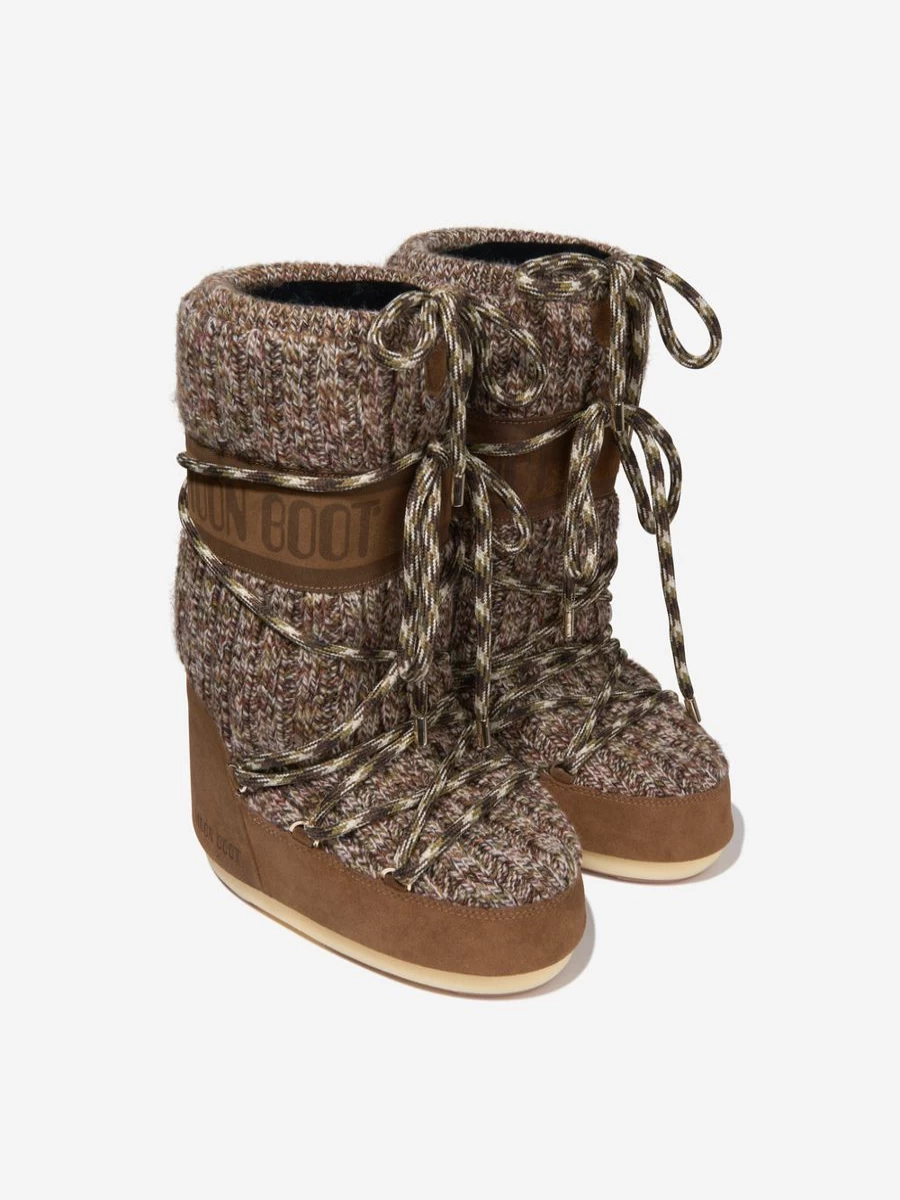Moon Boot Girls' Icon Wool Winter Boots for Kids