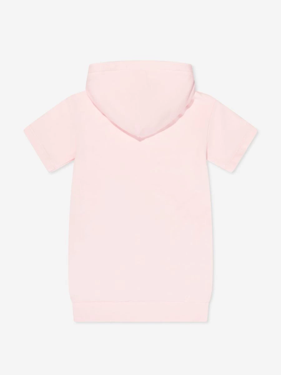 Tommy Hilfiger Girls Pink Hoodie Dress - Essential Casual Wear for Kids