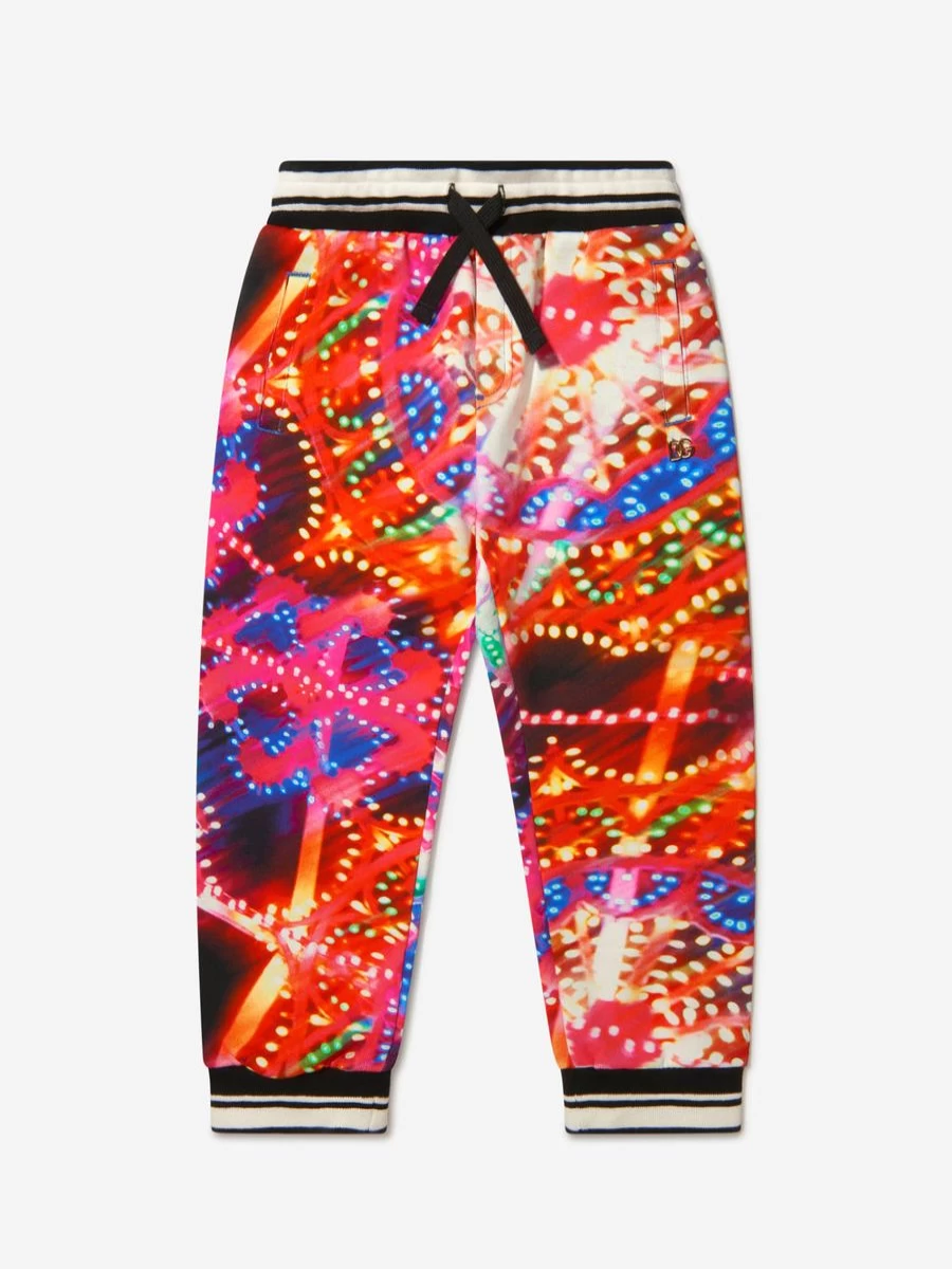 Dolce & Gabbana Kids Boys Light-Up Joggers with Illuminated Design