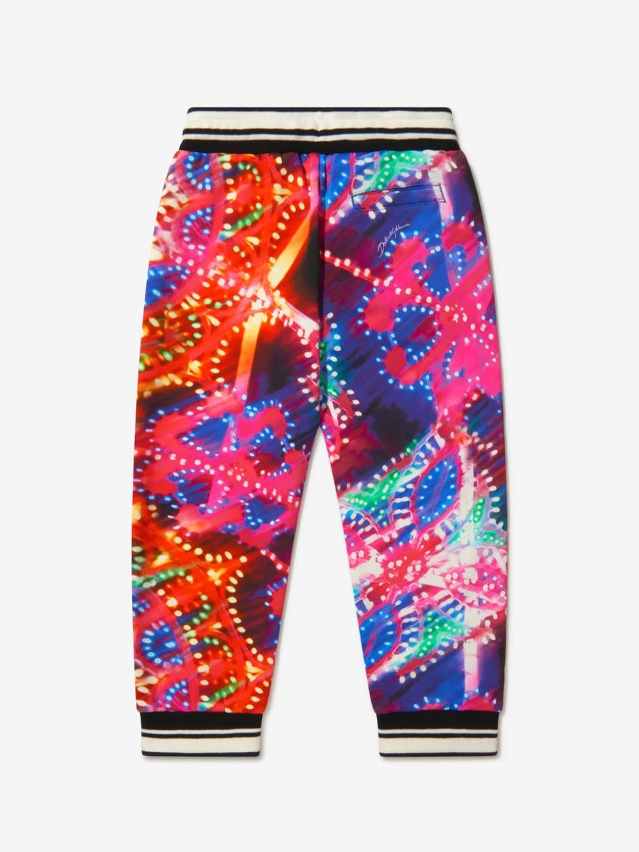 Dolce & Gabbana Kids Boys Light-Up Joggers with Illuminated Design