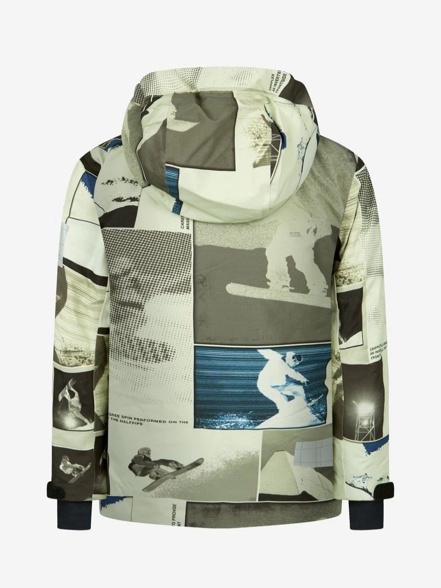 Molo Boys' Waterproof Ski Jacket for Winter Sports - Insulated Snow Coat for Kids