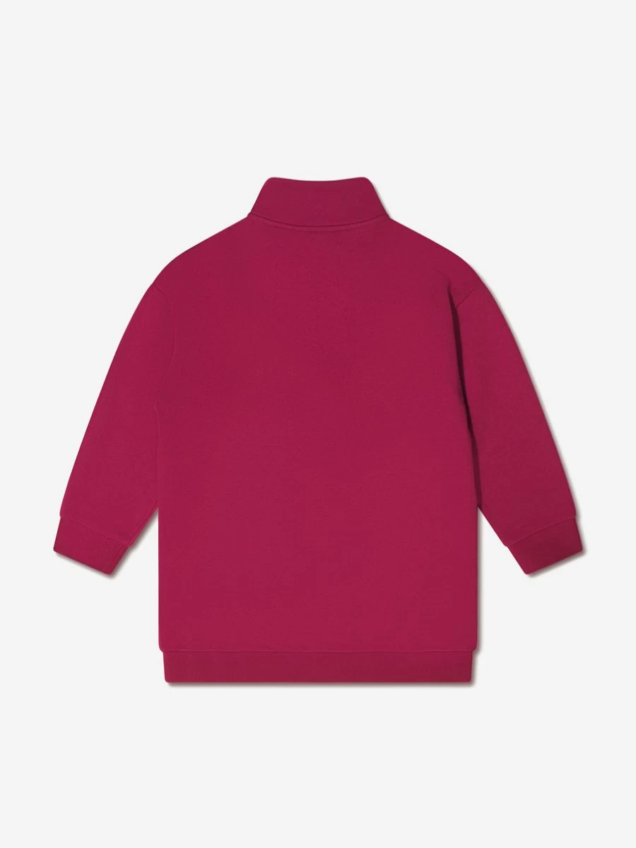 Fendi Kids Teen Girls Half Zip Logo Sweatshirt | Stylish Pullover for Teens | Fendi Casual Wear