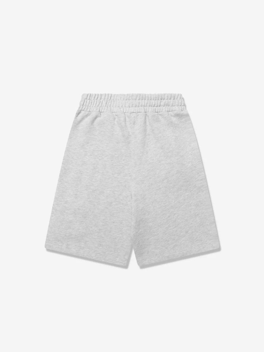 KENZO KIDS Boys Grey Flower Print Bermuda Shorts for Summer Casual Wear