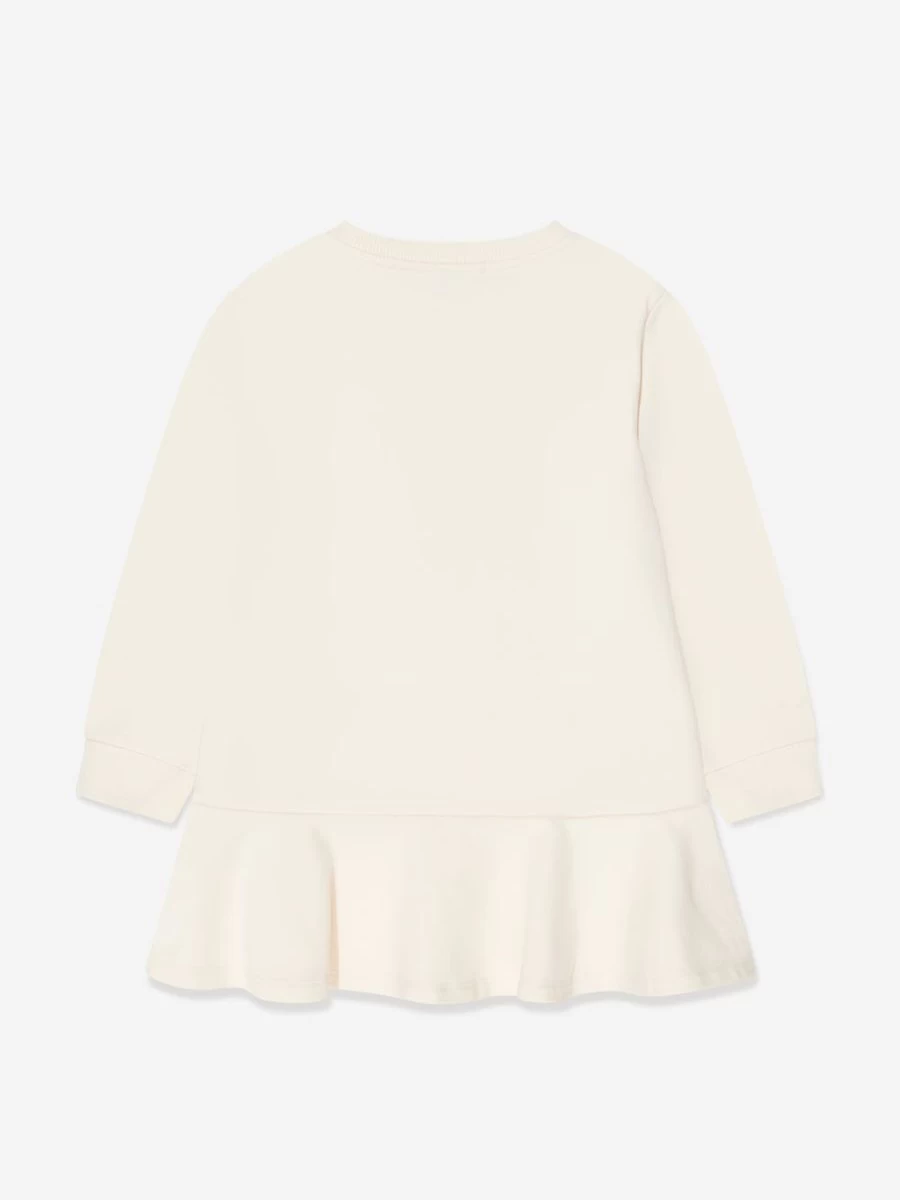 Emilio Pucci Teen Girls Ivory Logo Jersey Dress