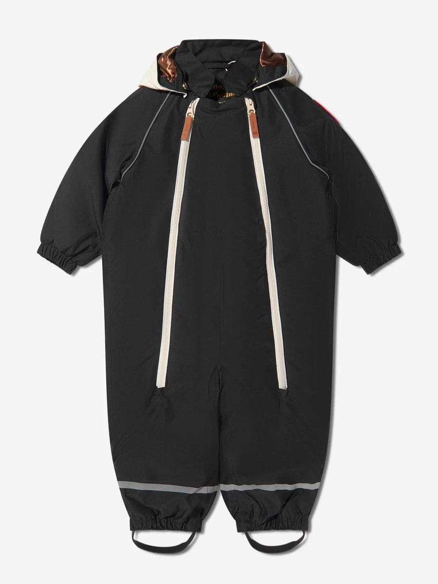 Mini Rodini Boys' Alaska Panda Print Overalls - Cute & Comfortable Baby Panda Jumpsuit