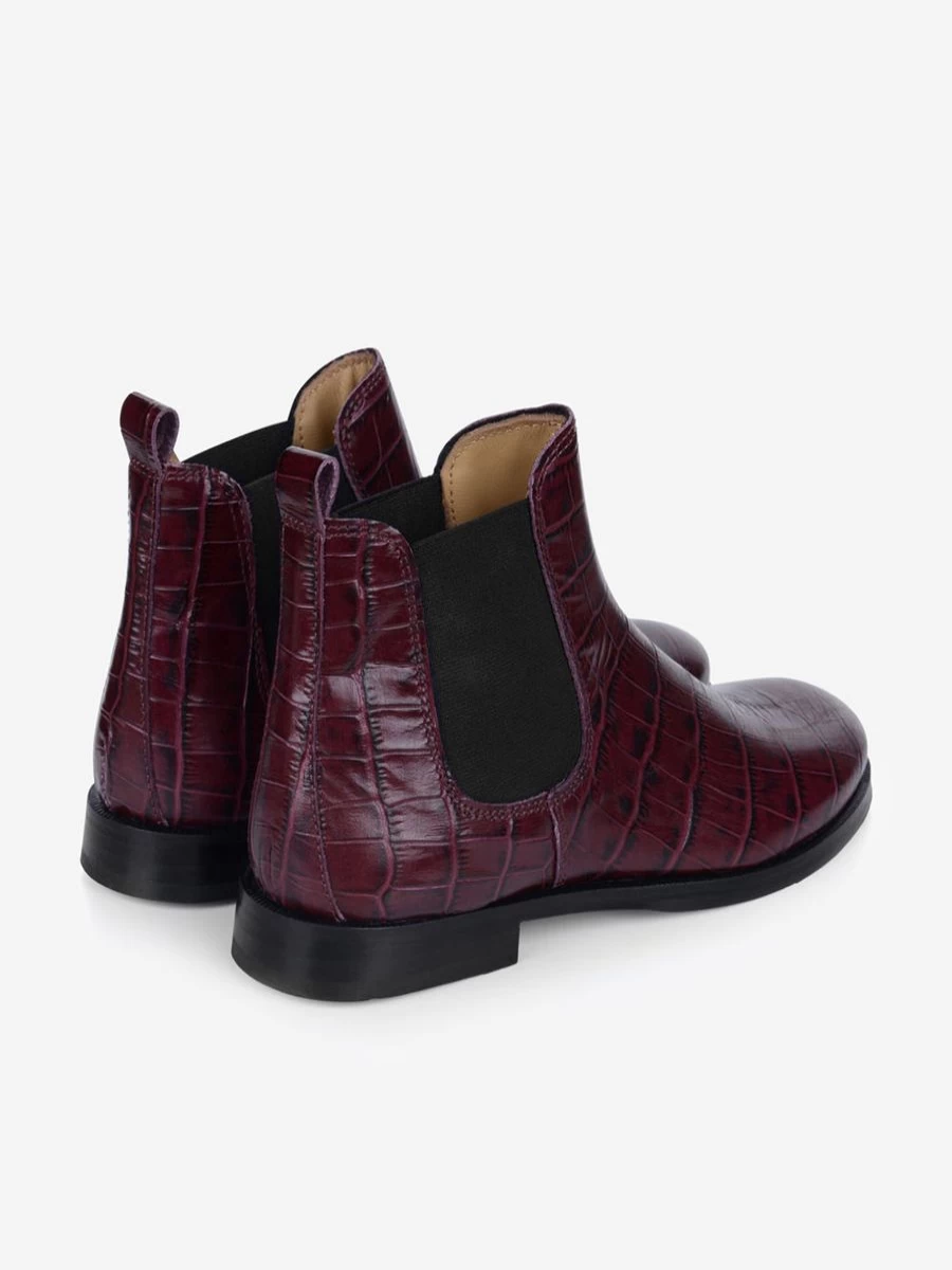 Gallucci Girls Crocodile Effect Leather Boots Stylish Comfort Footwear