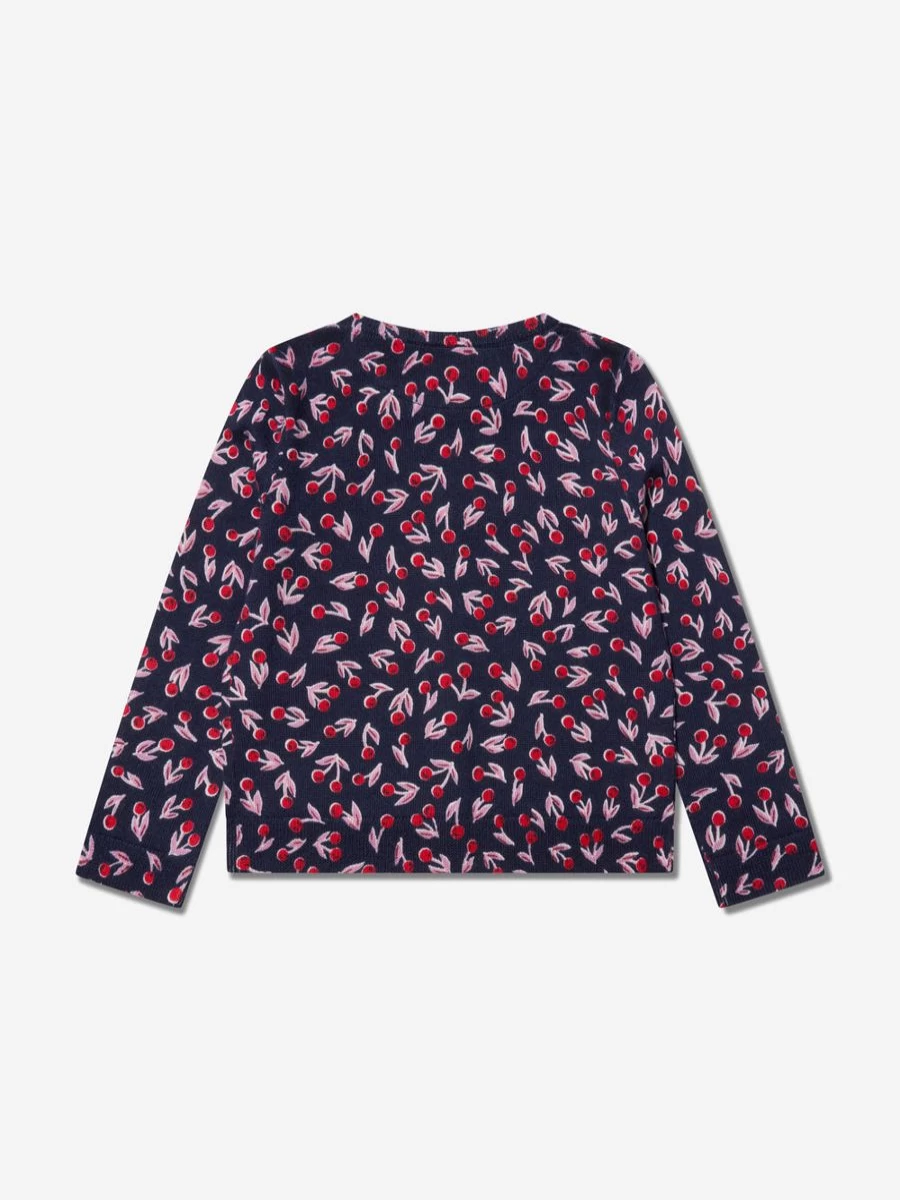 Bonpoint Girls Tyra Navy Wool Cardigan for Girls – Premium Knitwear