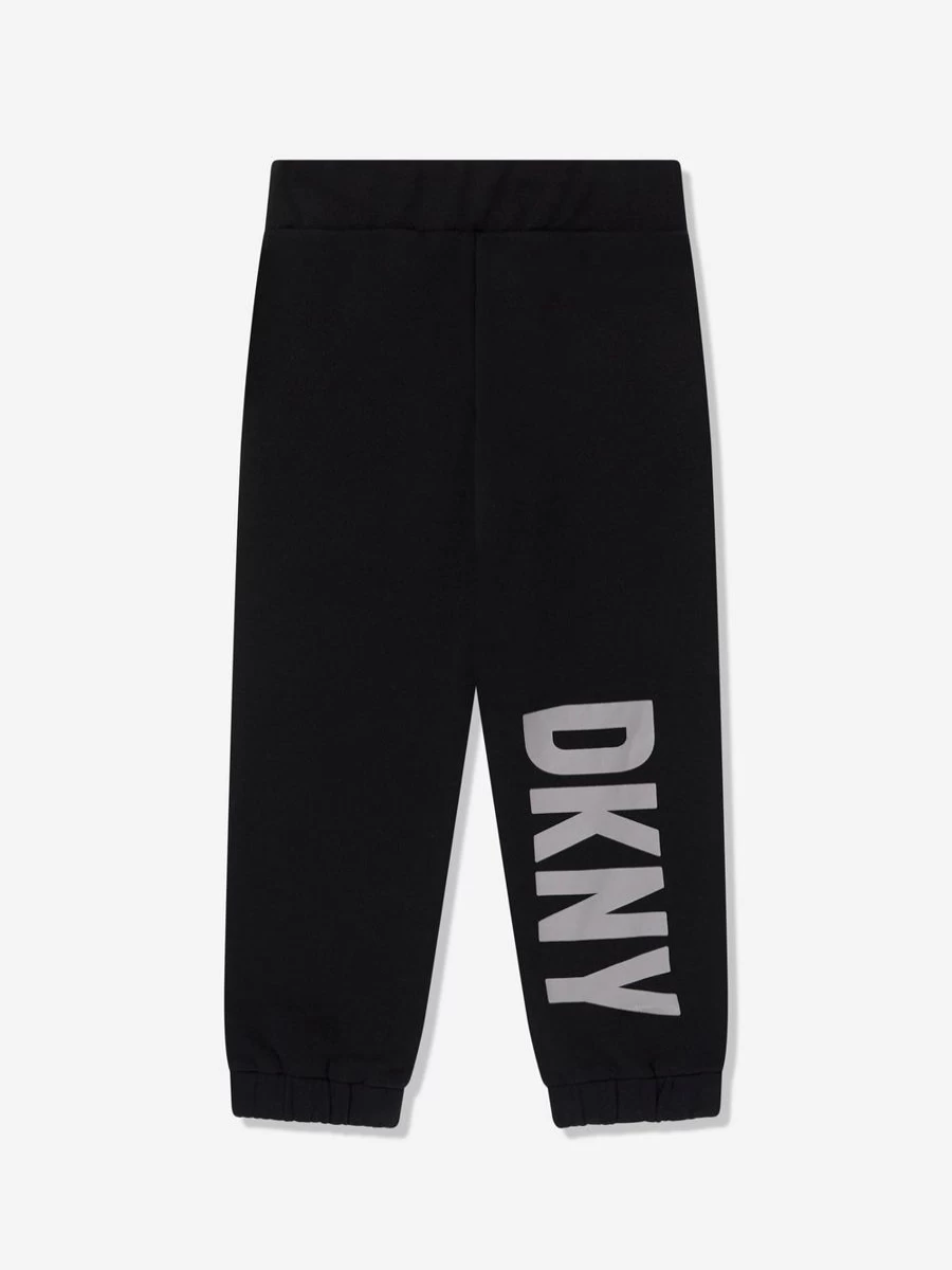 DKNY Boys' Batman Logo Black Joggers for Kids - Superhero Graphic Fleece Pants