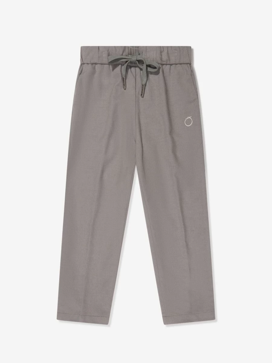 Trussardi Boys Grey Eowin Trousers for Comfort and Style