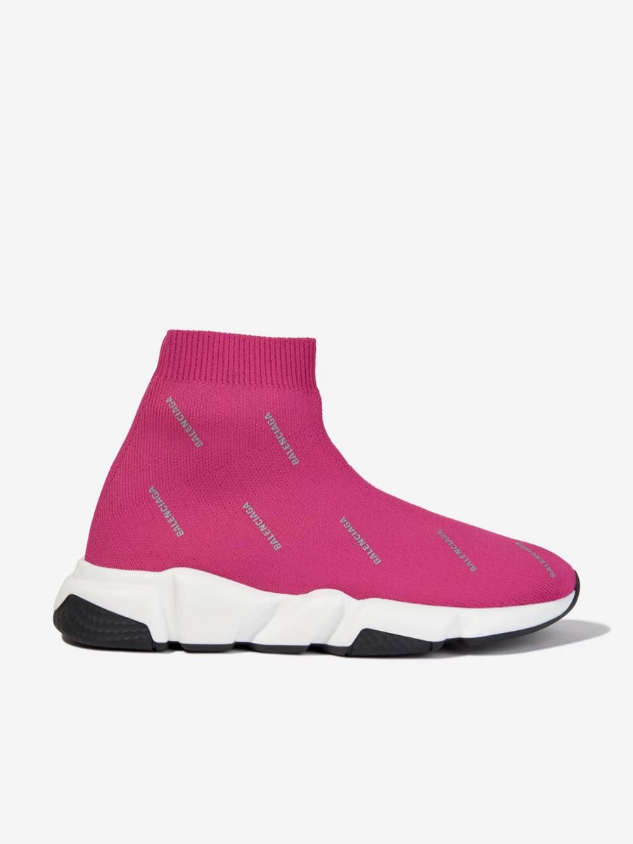 Balenciaga Kids Girls Logo Speed Trainers - Lightweight Running Shoes for Girls