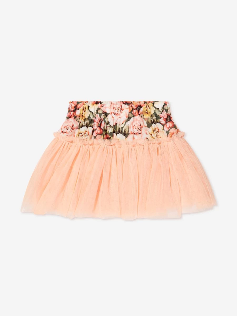 Selini Action Girls Green Floral Pareo Skirt - Stylish Beach Skirt for Kids
