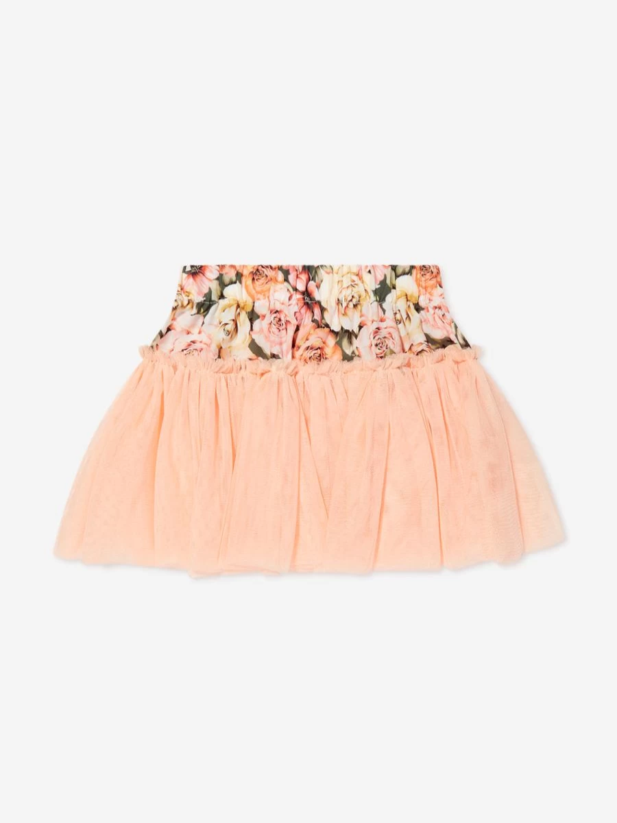 Selini Action Girls Green Floral Pareo Skirt - Stylish Beach Skirt for Kids