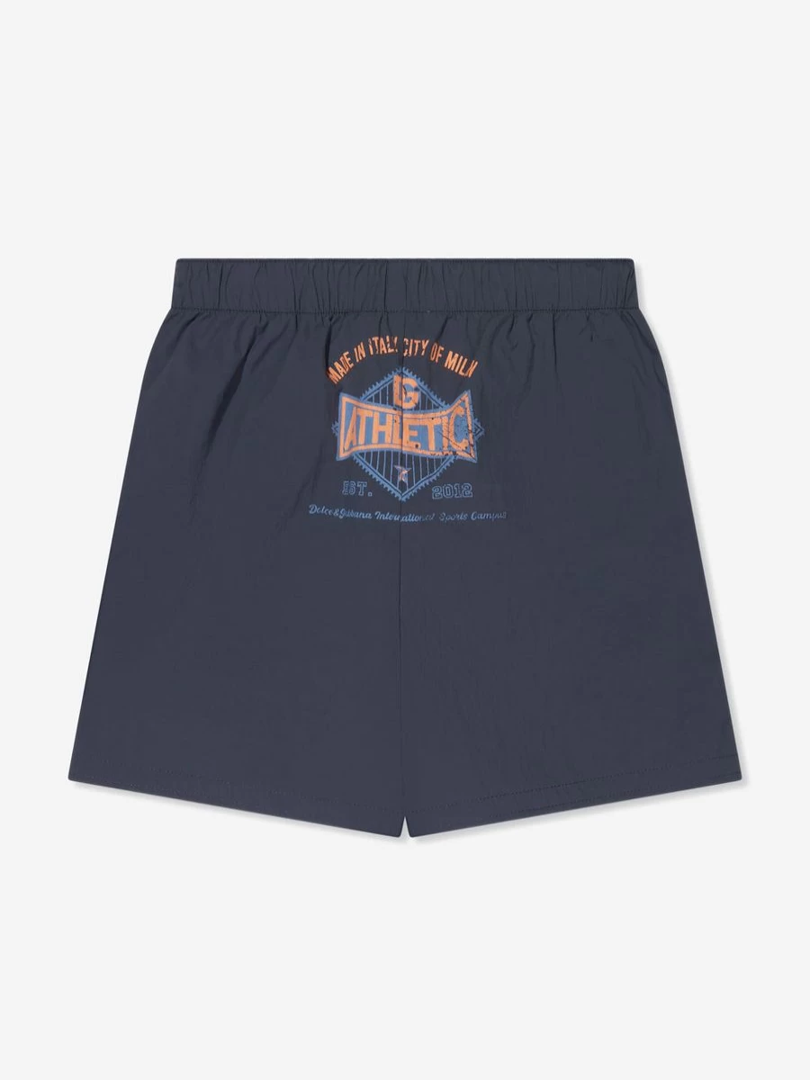 Dolce & Gabbana Kids Teen Boys Navy Swim Shorts for Swimming & Beach