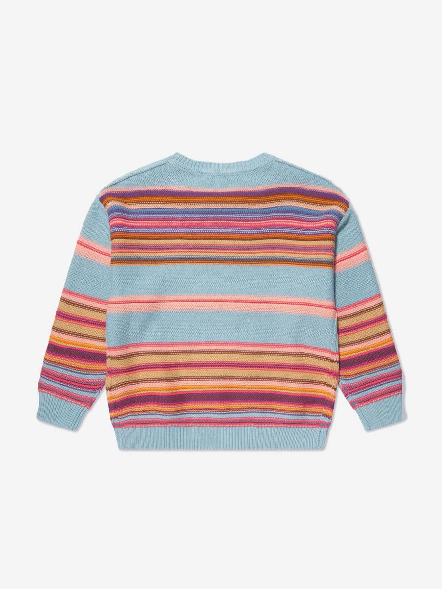 Acne Studios Boys Blue Striped Kids Jumper - Casual Cotton Sweater