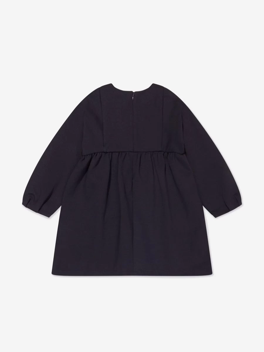 Chloé Teen Navy Embroidered Milano Dress for Girls