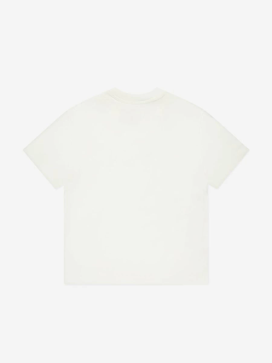 Off-White Boys' Big Bookish Graphic White T-Shirt