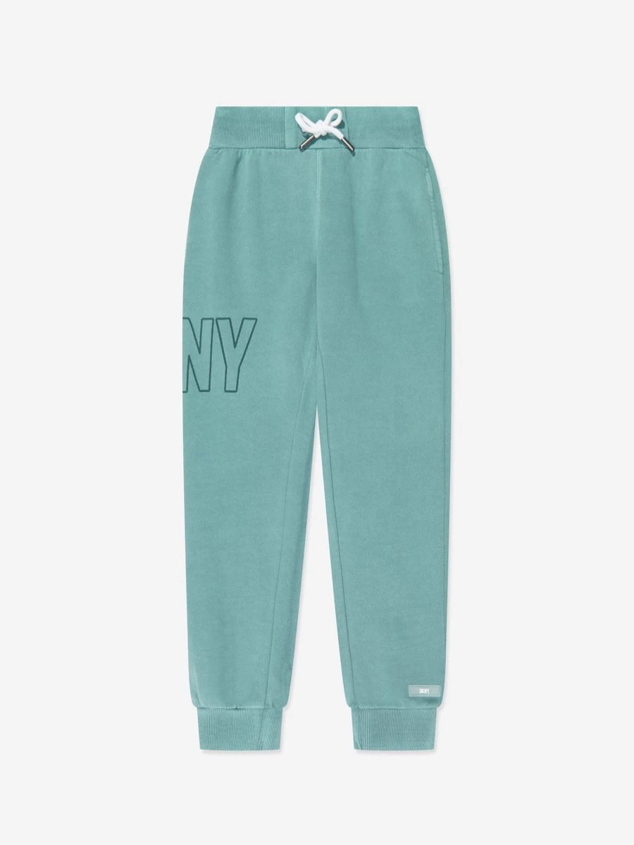 DKNY Boys' Turquoise Logo Joggers for Kids - Comfortable Athletic Pants