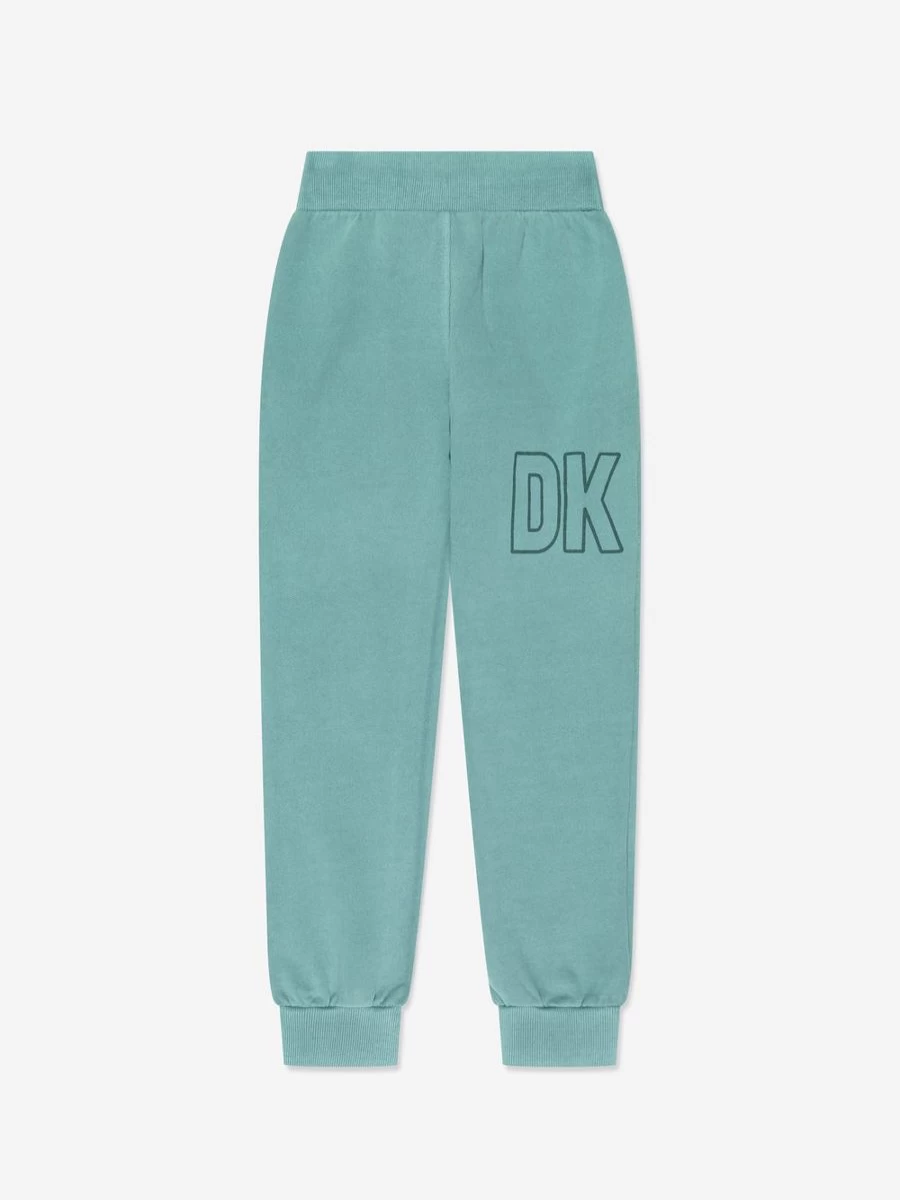 DKNY Boys' Turquoise Logo Joggers for Kids - Comfortable Athletic Pants