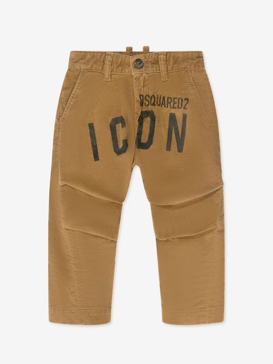 Dsquared2 Kids Boys Corduroy Icon Trousers | Stylish & Comfortable Pants for Boys