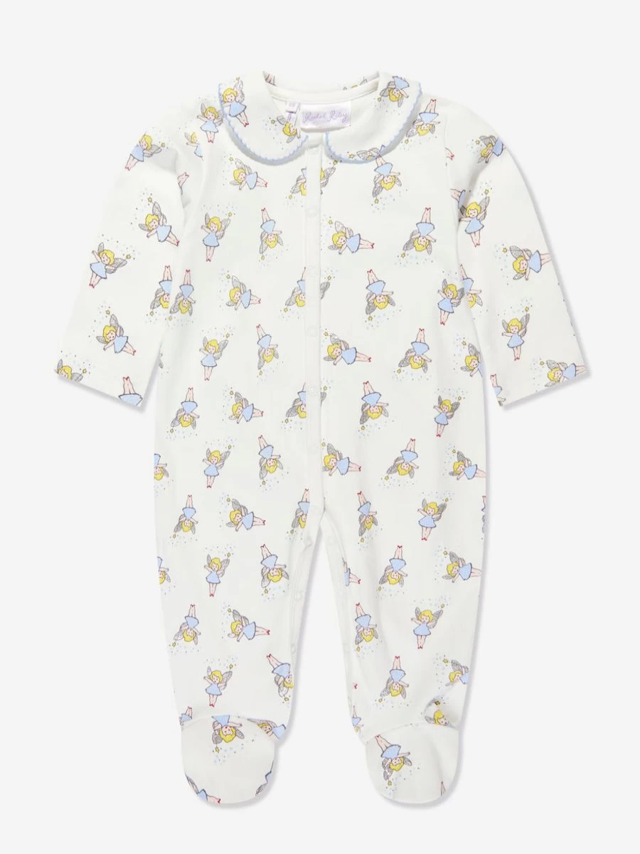 Rachel Riley White Fairy Babygrow for Baby Girls - Enchanting Newborn Outfit