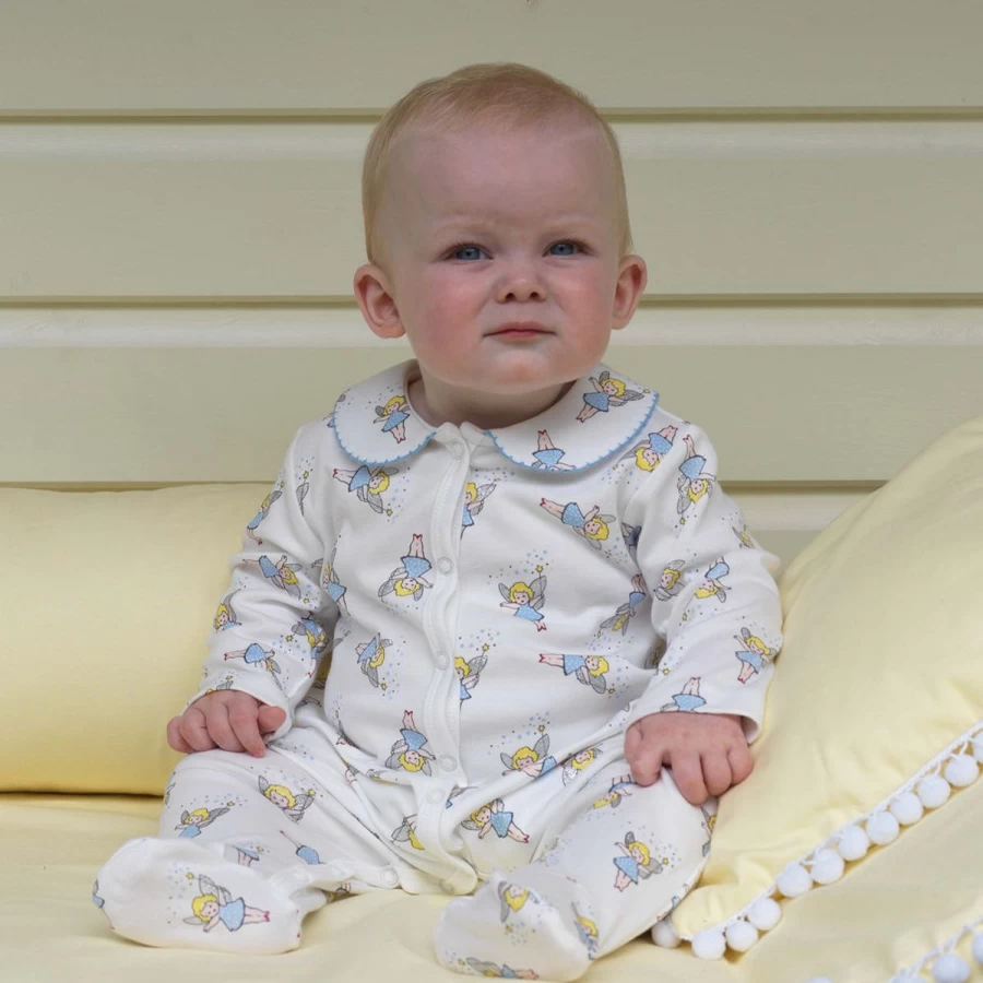 Rachel Riley White Fairy Babygrow for Baby Girls - Enchanting Newborn Outfit