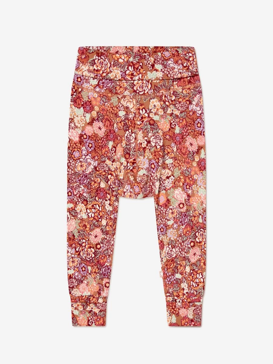 Molo Baby Girls Organic Cotton Floral Print Joggers - Soft & Comfortable Play Pants for Toddlers by Childsplay Clothing