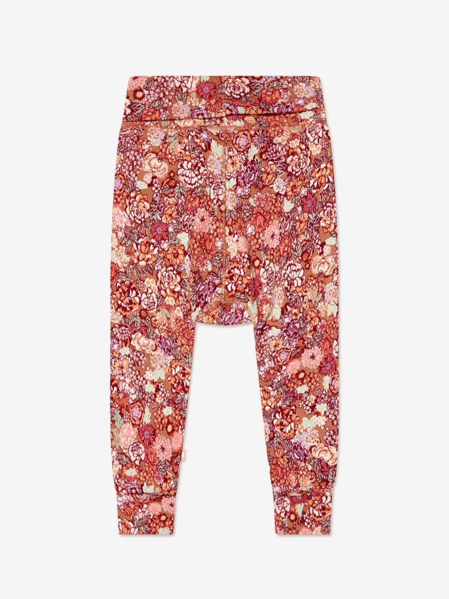 Molo Baby Girls Organic Cotton Floral Print Joggers - Soft & Comfortable Play Pants for Toddlers by Childsplay Clothing