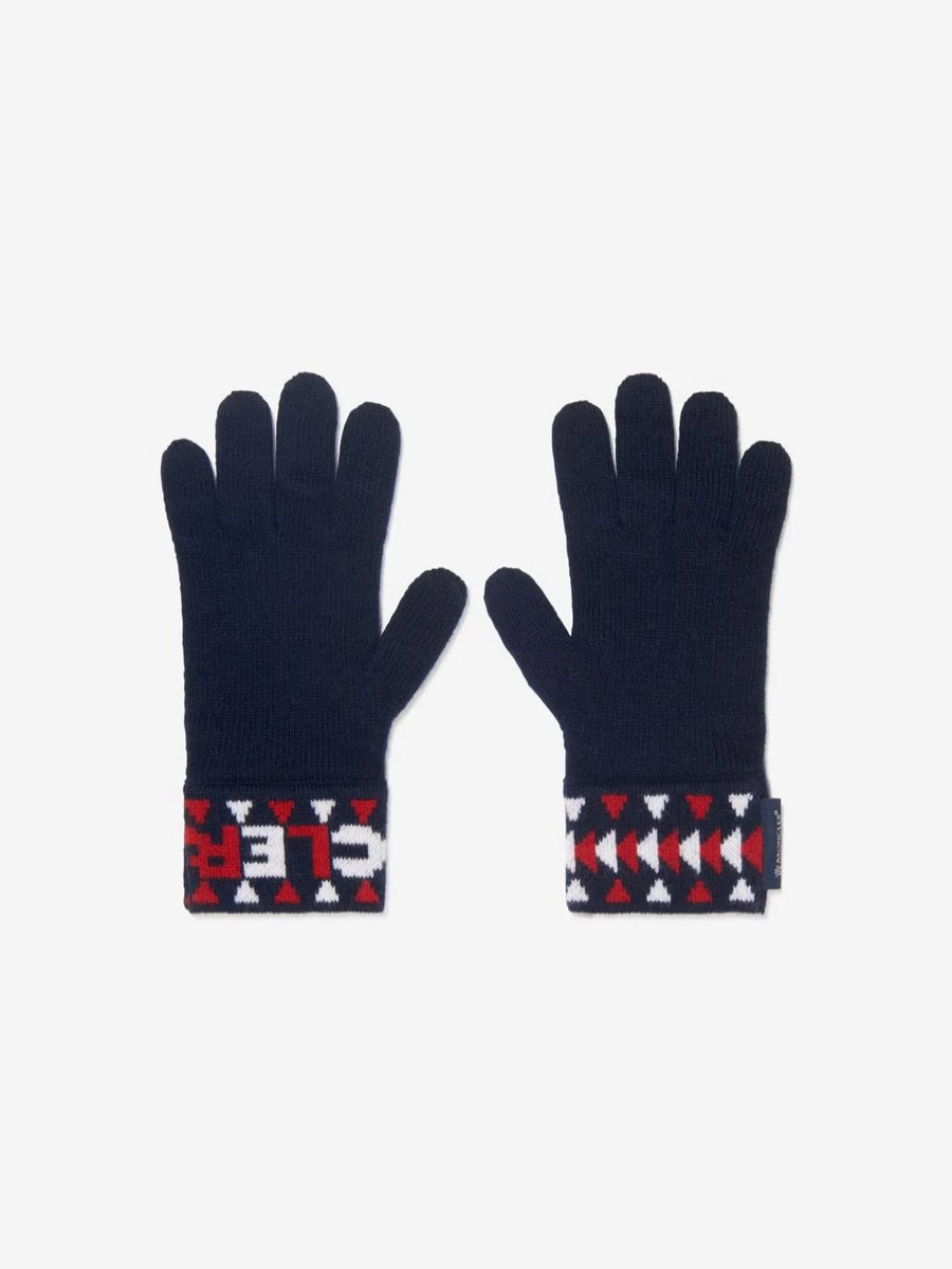 Moncler Enfant Boys' Wool Knitted Winter Gloves for Kids - Warm & Stylish