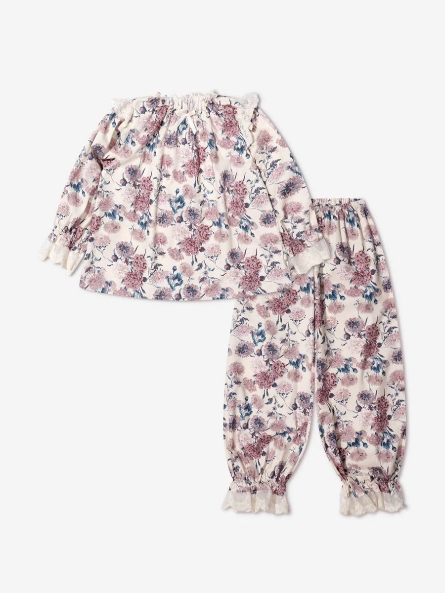 Amiki Teen Girls Floral Print Daniela Pajama Set - Comfortable Sleepwear for Teens