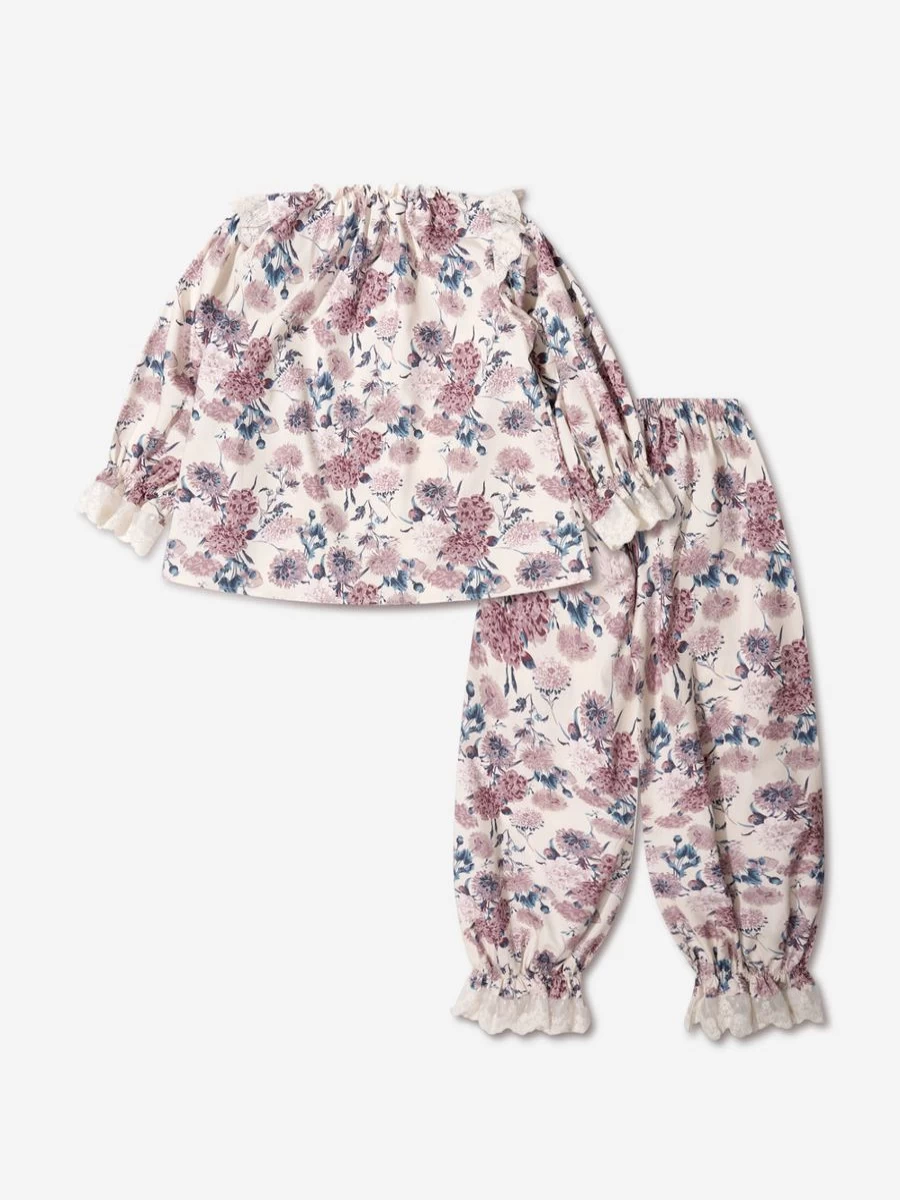 Amiki Teen Girls Floral Print Daniela Pajama Set - Comfortable Sleepwear for Teens