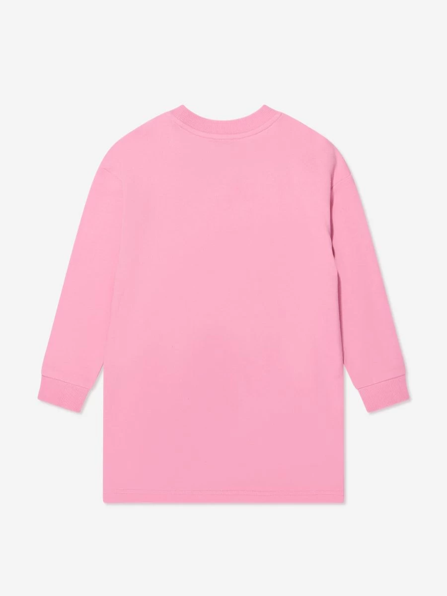 MARC JACOBS Teen Girls Pink Sweater Dress with Bag Print - Casual Knit Pullover Dress