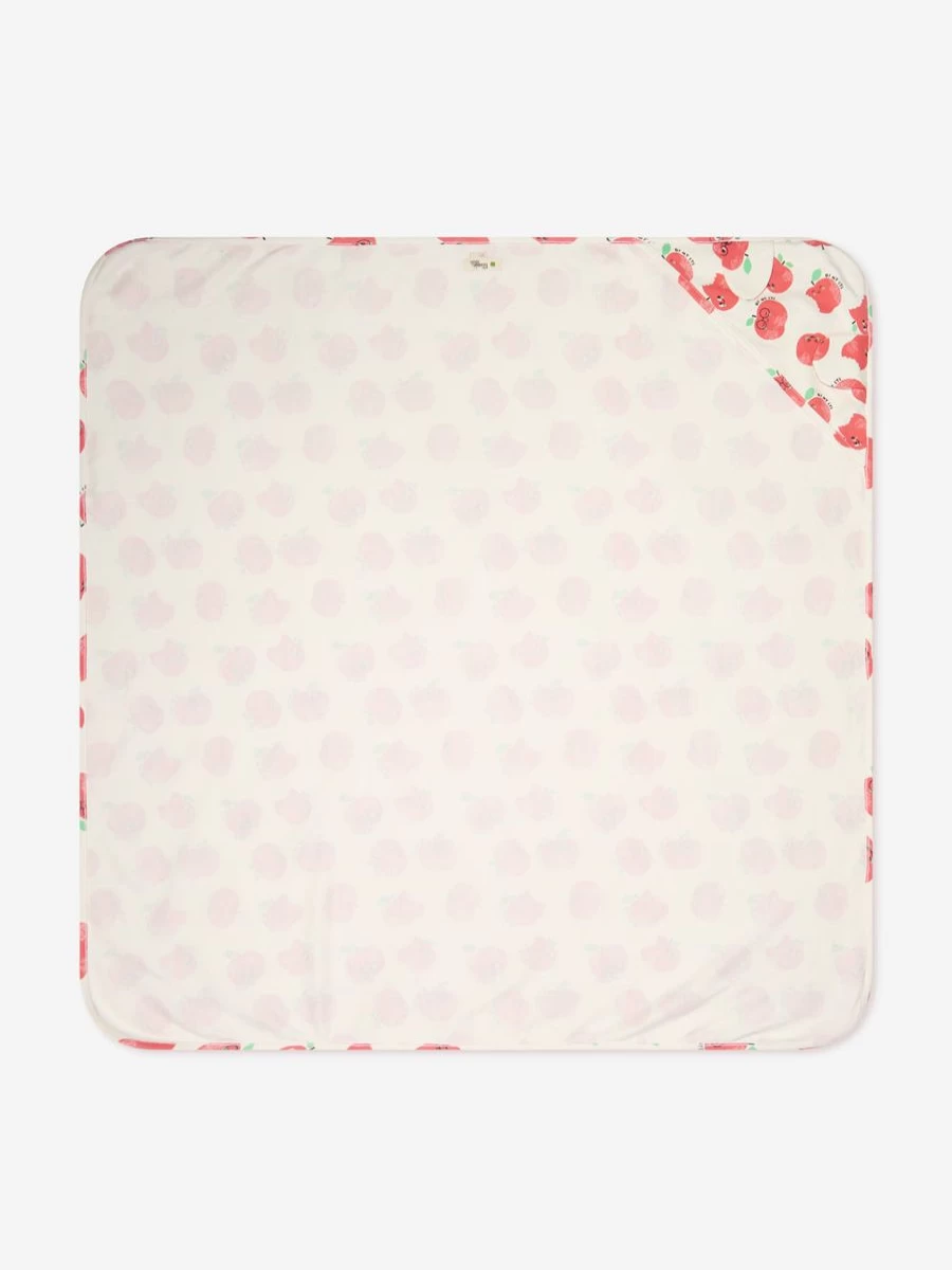 The Bonnie Mob Red Baby Apples Hooded Blanket - Cozy Infant Wearable Blanket for Boys & Girls