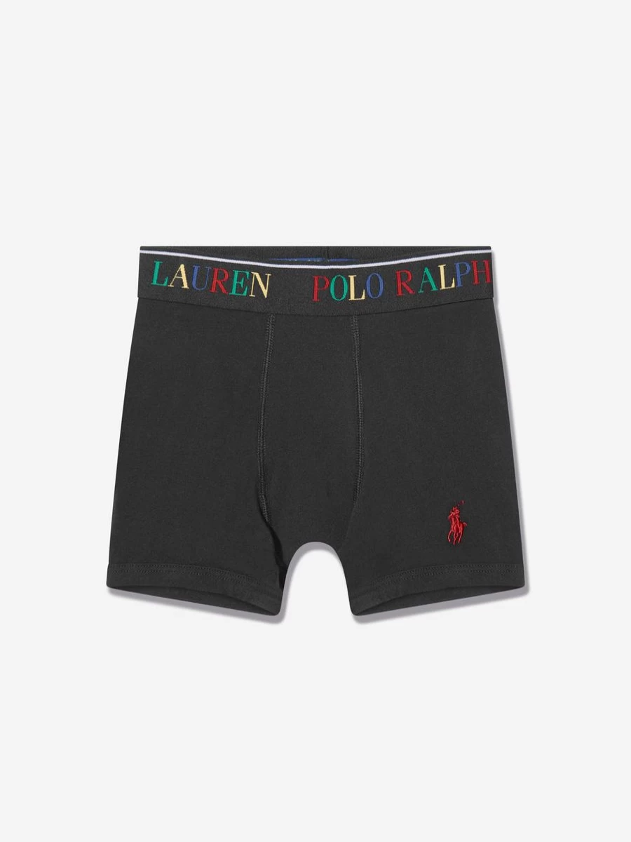 Ralph Lauren Kids Boys' Cotton Boxer Shorts 3-Pack - Comfort Underwear Set