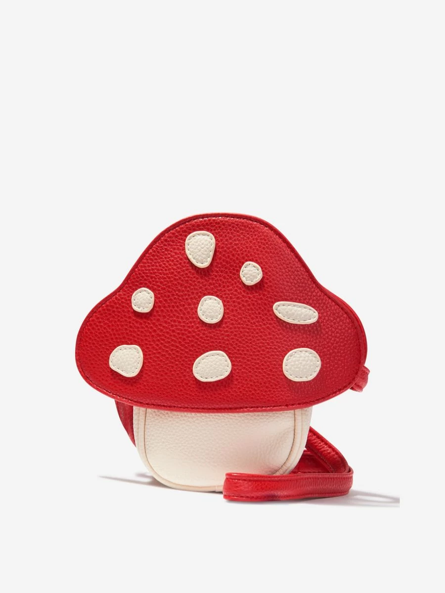 Molo Girls Red Fungi Print Shoulder Bag for Kids