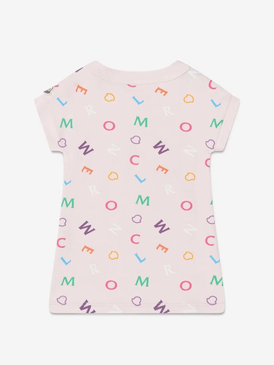 Moncler Enfant Baby Girls Pink Logo Dress